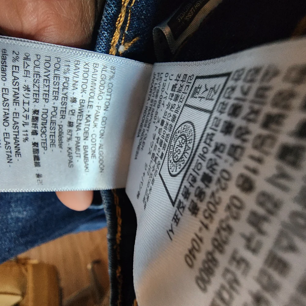 Levi's 512 Dark Blue Straight Jeans